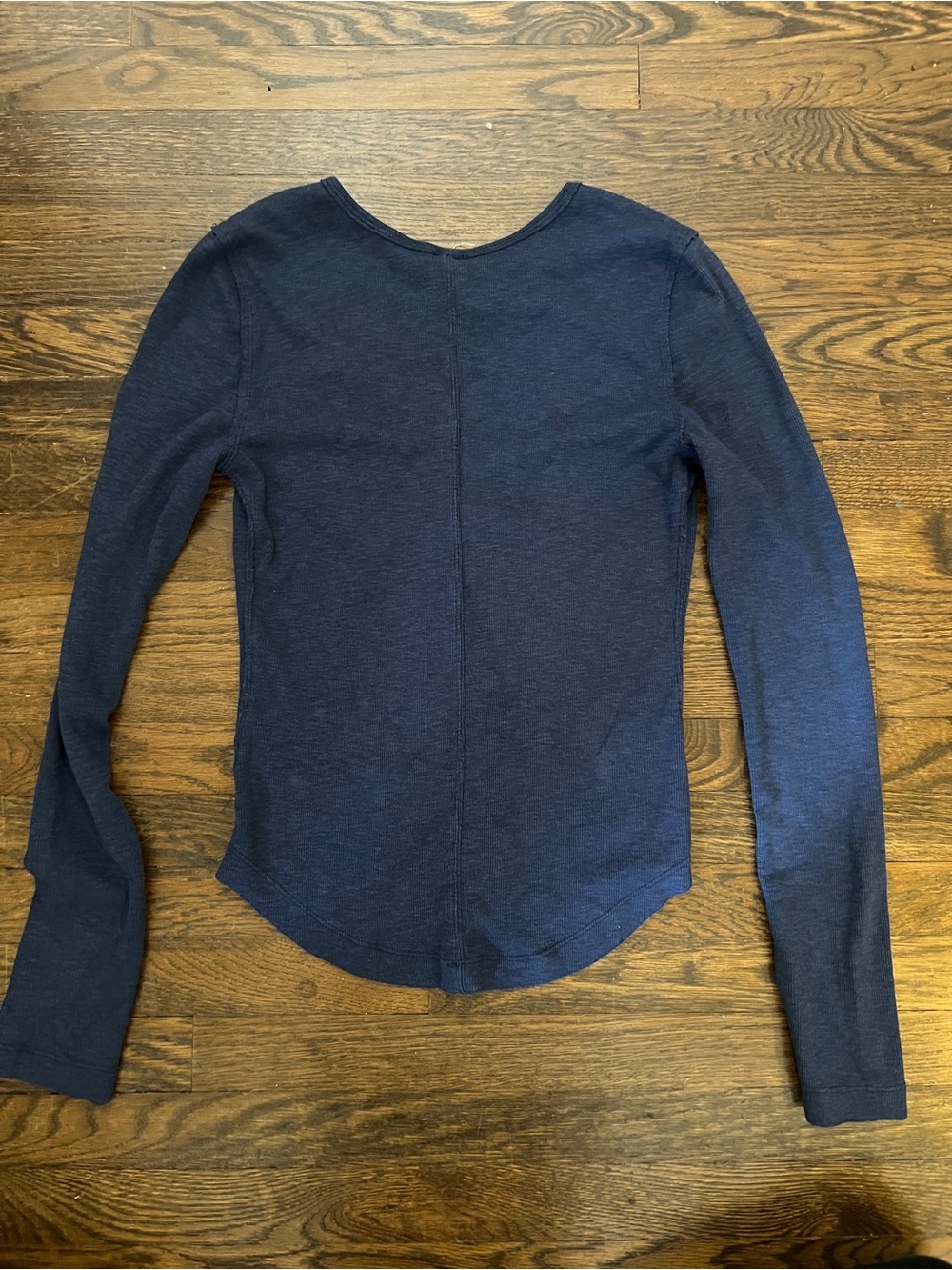Free People | We the Free | Tate Keyhole Ribbed Long Sleeve Shirt - Picture 6 of 6